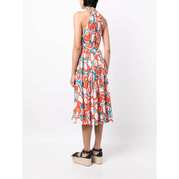 NEW DIANE VON FURSTENBERG nicola dress in abstract dot turquoise - Picture 4 of 4